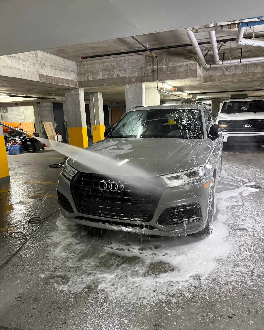 Lavage extérieur d’une automobile