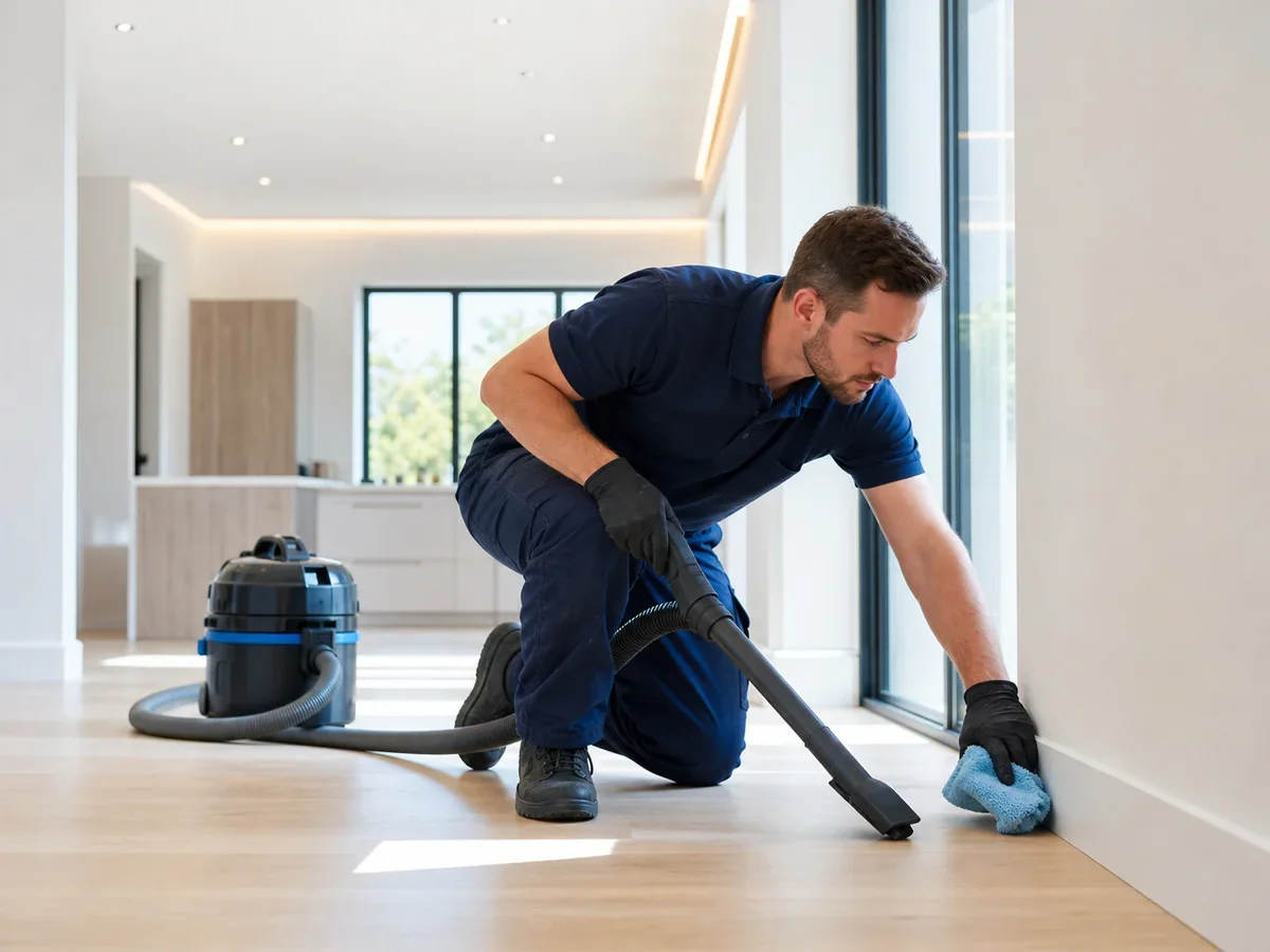 Professional cleaning after a renovation